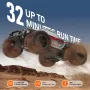 Remote Control Car, 1:10 Scale RC Car for Kids, All Terrain 4WD Off-Road Monster Truck with 45° Wheelie & 2 Batteries, 38 km/h H