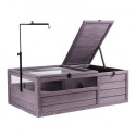 Skildpadde Habitat Wooden Tortoise House Indoor & Outdoor 2-Room 38x24x13in