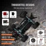 Remote Control Car, 1:10 Scale RC Car for Kids, All Terrain 4WD Off-Road Monster Truck with 45° Wheelie & 2 Batteries, 38 km/h H