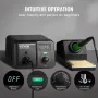 Soldering Iron Station, 70W Digital Display Soldering Station Kit, 122°F- 932°F Temp Control & Built-in Transformer, Auto Standb