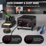 Soldering Iron Station, 75W Digital Display Soldering Station Kit, 122°F- 932°F Temp Control & Built-in Transformer, Auto Standb