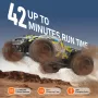 Remote Control Car, 1:18 Scale RC Car for Kids, All Terrain 4WD Off-Road Truck with 45° Wheelie & Adjustable Speed, 45 km/h High