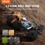 Remote Control Car, 1:10 Scale RC Car for Kids, All Terrain 4WD Off-Road Truck with 45° Wheelie & Adjustable Speed, 50 km/h High