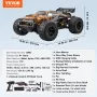 Fjernbetjeningsbil 1:10 skala Alle terræn 4WD off-road lastbil