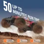 Remote Control Car, 1:18 Scale RC Car for Kids, All Terrain 4WD Off-Road Monster Truck with 45° Wheelie & 2 Batteries, 36 km/h H