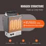 Sauna Heater, 8KW Electric Sauna Stove, 400V 3N Portable Indoor/Outdoor Sauna Heater with 3h Timer, Built-In Controls for 8-12 m
