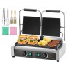 Kommerciel Panini Press Grill Electric Sandwich Maker Plate Flat