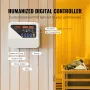 Sauna Heater, 8KW Electric Sauna Stove, 400V 3N Portable Indoor/Outdoor Sauna Heater with 3h Timer, Digital Controller for 8-12 