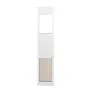 Dog Door for Sliding Glass Door, 75 7/8"-80 11/16" Adjustable Height Doggy Door for Sliding Doors, Aluminum Frame Tempered Glass