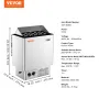 8KW elektrisk saunaovn med indbygget styring 8-12 m³HomeSpa