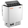 Sauna Heater, 8KW Electric Sauna Stove, 400V 3N Portable Indoor/Outdoor Sauna Heater with 3h Timer, Built-In Controls for 8-12 m