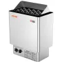 Sauna Heater, 8KW Electric Sauna Stove, 400V 3N Portable Indoor/Outdoor Sauna Heater with 3h Timer, Built-In Controls for 8-12 m