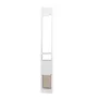 Dog Door for Sliding Glass Door, 75 7/8"-80 11/16" Adjustable Height Doggy Door for Sliding Doors, Aluminum Frame Tempered Glass
