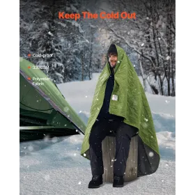 Camping tæppe 82 "x 55" varmt stadion tæppe 330 gsm udendørs rejse