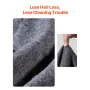 Wool Camping Blanket 1,62x2,23m / 64" x 88" Warm for Camping Hiking Travel Dark Grey