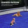 Pool Safety Cover, 4 x 8 m In-ground Pool Cover, Blue PVC Pool Covers, Rectangular Safety Pool Cover Winter Pool Cover Solid Saf