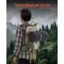 Uld camping tæppe 64 "x 88" varm til camping vandreture mørkegrå
