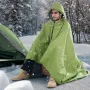 Camping tæppe 79 "x 59" bærbart varmt stadion tæppe udendørs