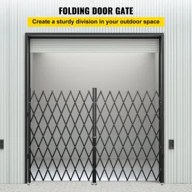 Dobbelt foldning af sikkerhedsporten foldning dørport 5 'H x