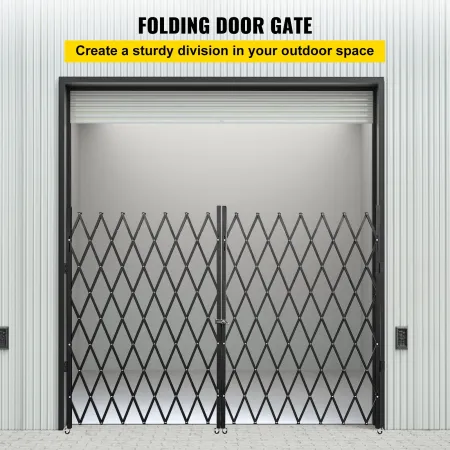 Dobbelt foldning af sikkerhedsporten foldning dørport 5 'H x