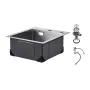40cm Kitchen Sink Workstation, 304 Stainless Steel Top Mount Sinks, Drop-In Single Bowl Farmhouse Basin with Accessories, Househ
