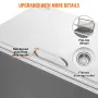 Drop in Ice Chest, 24"L x 20"W x 15"H Stainless Steel Ice Cooler, Commercial Ice Bin with Hinged Cover, 40 qt Outdoor Kitchen Ic