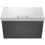 Drop in Ice Chest, 24"L x 20"W x 15"H Stainless Steel Ice Cooler, Commercial Ice Bin with Hinged Cover, 40 qt Outdoor Kitchen Ic