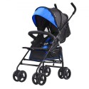 Lightweight Stroller Compact Easy Fold Adjustable Backrest Black/Blue