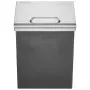 Drop in Ice Chest, 14"L x 12"W x 18"H Stainless Steel Ice Cooler, Commercial Ice Bin with Hinged Cover, 40 qt Outdoor Kitchen Ic