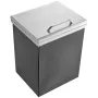 Drop in Ice Chest, 14"L x 12"W x 18"H Stainless Steel Ice Cooler, Commercial Ice Bin with Hinged Cover, 40 qt Outdoor Kitchen Ic