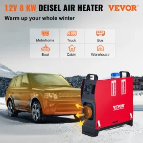 esel varmeapparat brændstofvarmer 12V 8kW med LCD switch