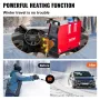 Diesel Heater 12V Diesel Air Heater Muffler 5-8KW Diesel Air Heater with Remote Control & LCD Thermostat Monitor for Car Trucks 
