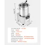Food Processor & Vegetable Chopper, 18L Food-Grade Stainless Steel Food Processor Chopper with S-Curve Blade and Scraper, Ideal 