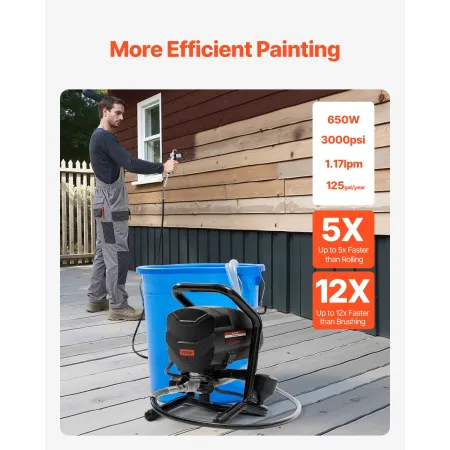 Stand Airless Paint Sprayer Electric Paint Sprayer Machine 650W