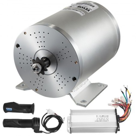1800W Electric Brushless DC Motor Kit 48V, børsteløs motor DC High Speed ​​Brushless Motor med 32A Speed ​​Controller og