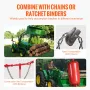 Weld-on Grab Chain Hooks 3/8" Heavy Duty Tow Hook G70 Forged Steel 6 Packs Tractor Hook Weldable Compatible for Tractor Bucket, 
