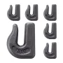 Weld-on Grab Chain Hooks 3/8" Heavy Duty Tow Hook G70 Forged Steel 6 Packs Tractor Hook Weldable Compatible for Tractor Bucket, 