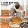 Interlocking Deck Fliser Solid Wood 27 Pack 12 "X12" Camphor