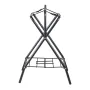 Folding Saddle Rack, 28 x 19 x 37.5 in, Freestanding Horse Saddle Stand, Portable Horse Blanket Holder, Heavy Duty Steel Saddle 