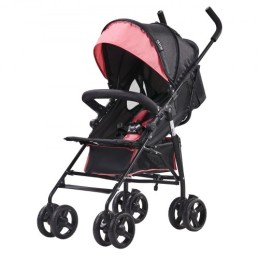 Lightweight Stroller Compact Easy Fold Adjustable Backrest Black/Pink