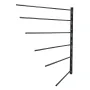 Wall Mounted Saddle Rack, 30.9 x 29.9 x 5.5 in, Swing Out Saddle Holder, Six Tiers Horse Saddle Stand, Space Saving Horse Pad an