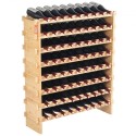 72 Bottle Upgrade Modular Wine Rack Bambus Wood Display Shelf 8-Tier