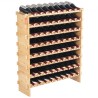 72 Bottle Upgrade Modular Wine Rack Bambus Wood Display Shelf 8-Tier