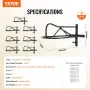Wall Mount Saddle Rack med pad bar 8 pakker heste sadelstativ