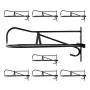 Wall Mount Saddle Rack med pad bar 8 pakker heste sadelstativ
