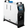 Orange Diesel Air Heater, 5-8KW Parking Heater, All in 1, 12V Truck Heater, One Air Outlet, with Red LCD Switch, Remote Control,