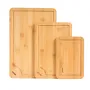 Cutting Board, 3 Pieces, Premium Versatile Bamboo Cutting Board with Food-Grade Oil and Juice Groove,Sturdy & Durable Chopping B