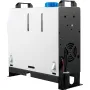 Orange Diesel Air Heater, 5-8KW Parking Heater, All in 1, 12V Truck Heater, One Air Outlet, with Red LCD Switch, Remote Control,