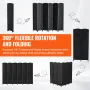 6 Panel Room Divider, Hand-Woven Folding Privacy Screens with Hinges, Portable and Freestanding Partition Room Dividers and Wall