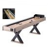 9 ft LED Shuffleboard Table 2 in 1 Shuffleboard and Bowling Combo Game Set